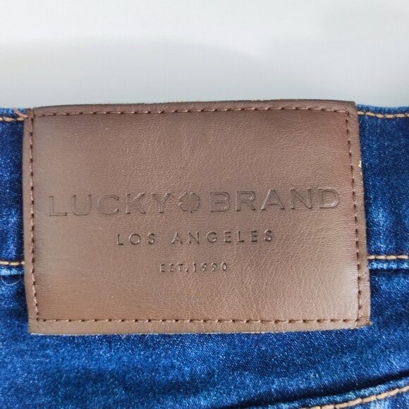 Lucky Brand Charlie jeans high rise boot crop denim blue women's size 6/28 - Picture 5 of 15
